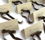 NAME PLACE CARDS WITH VELVET BOW (PACK OF 6)