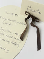 MENUS WITH VELVET BOW (PACK OF 6)
