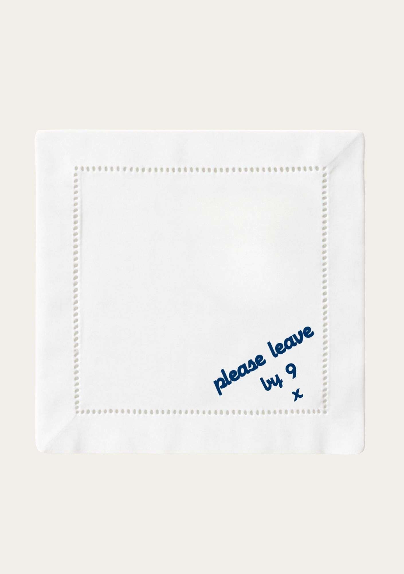 Please leave by 9 cocktail napkins 