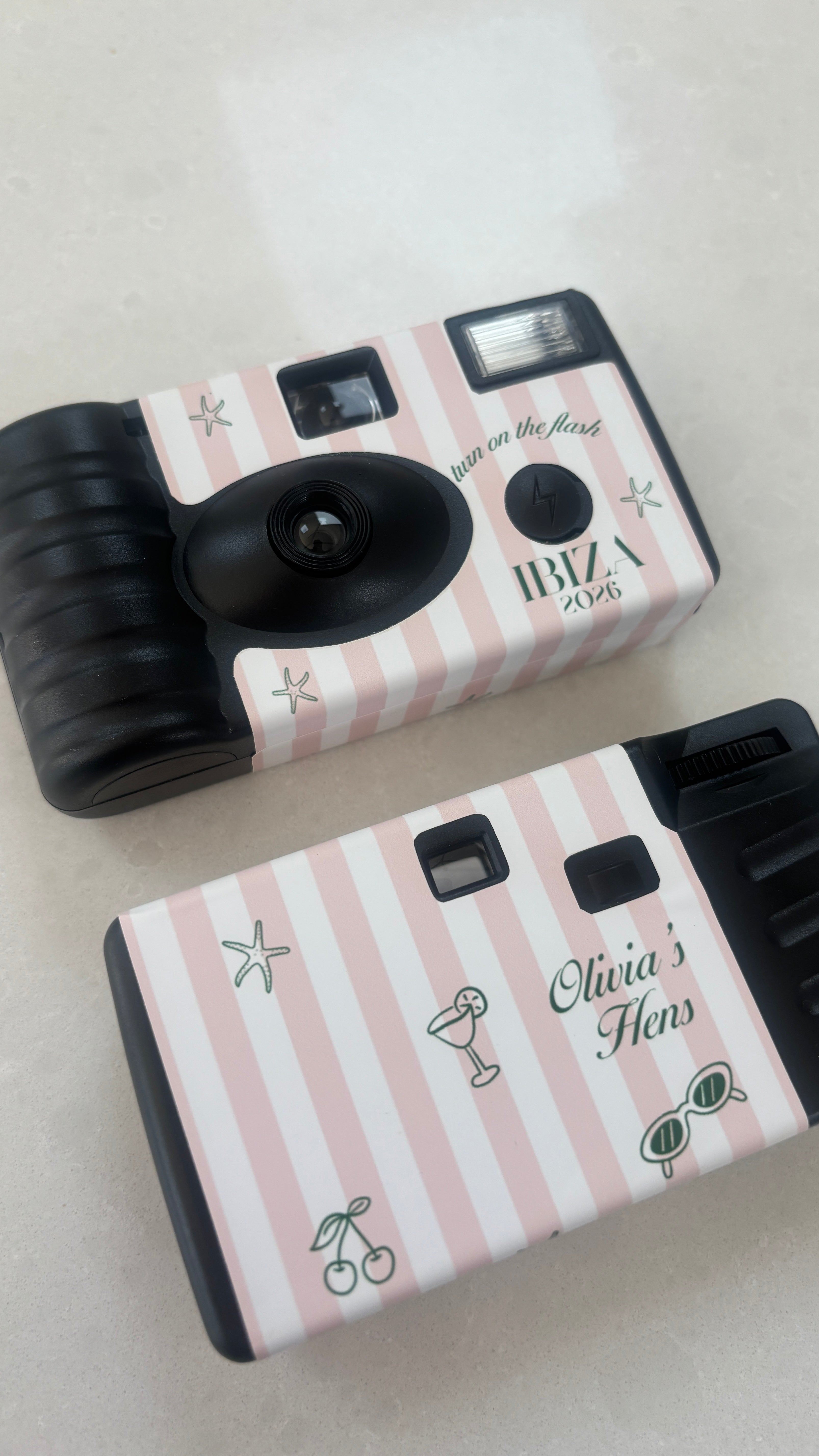 CUSTOM DISPOSABLE CAMERA- BACHELORETTE/HEN PARTY