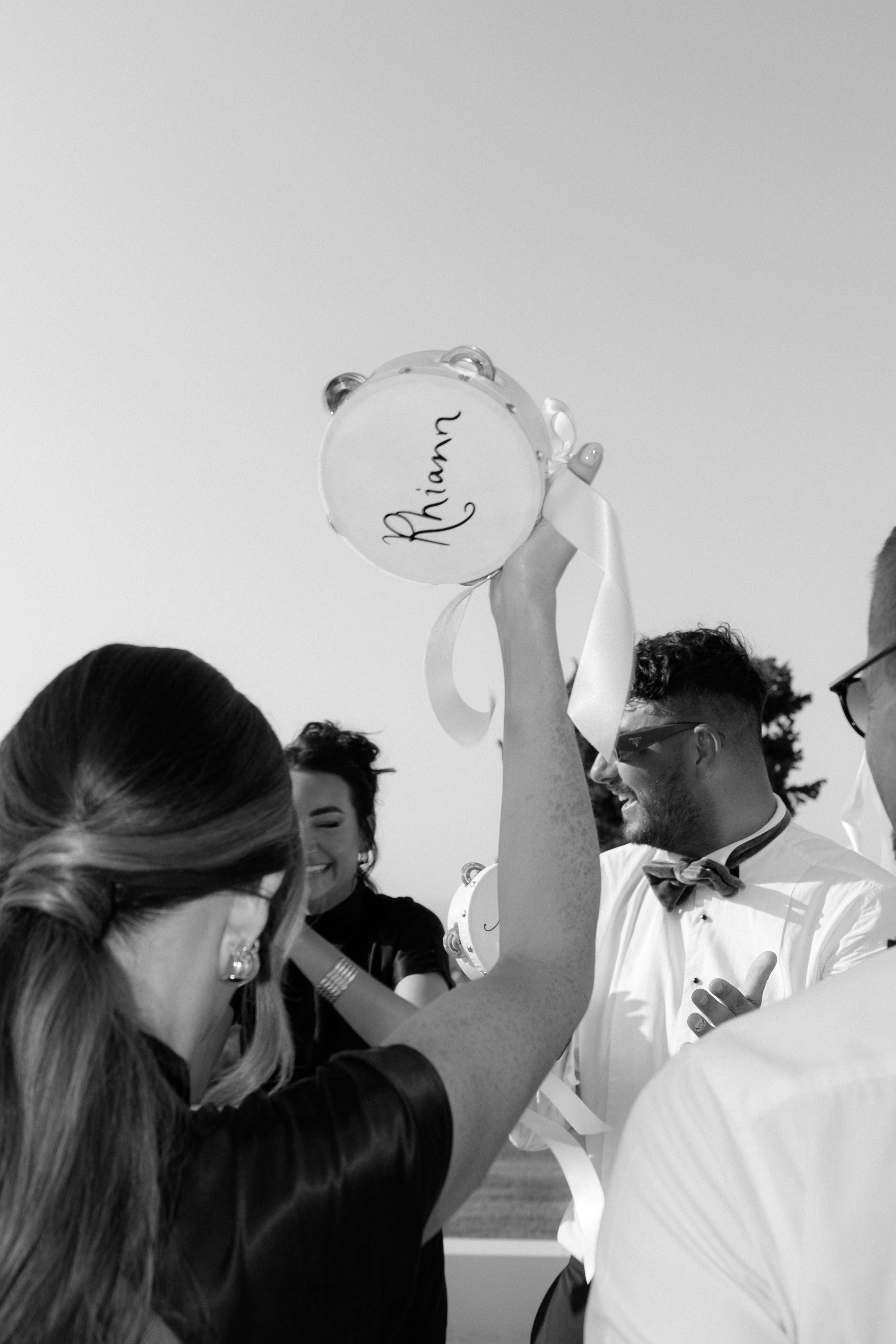 personalised wedding tambourines 