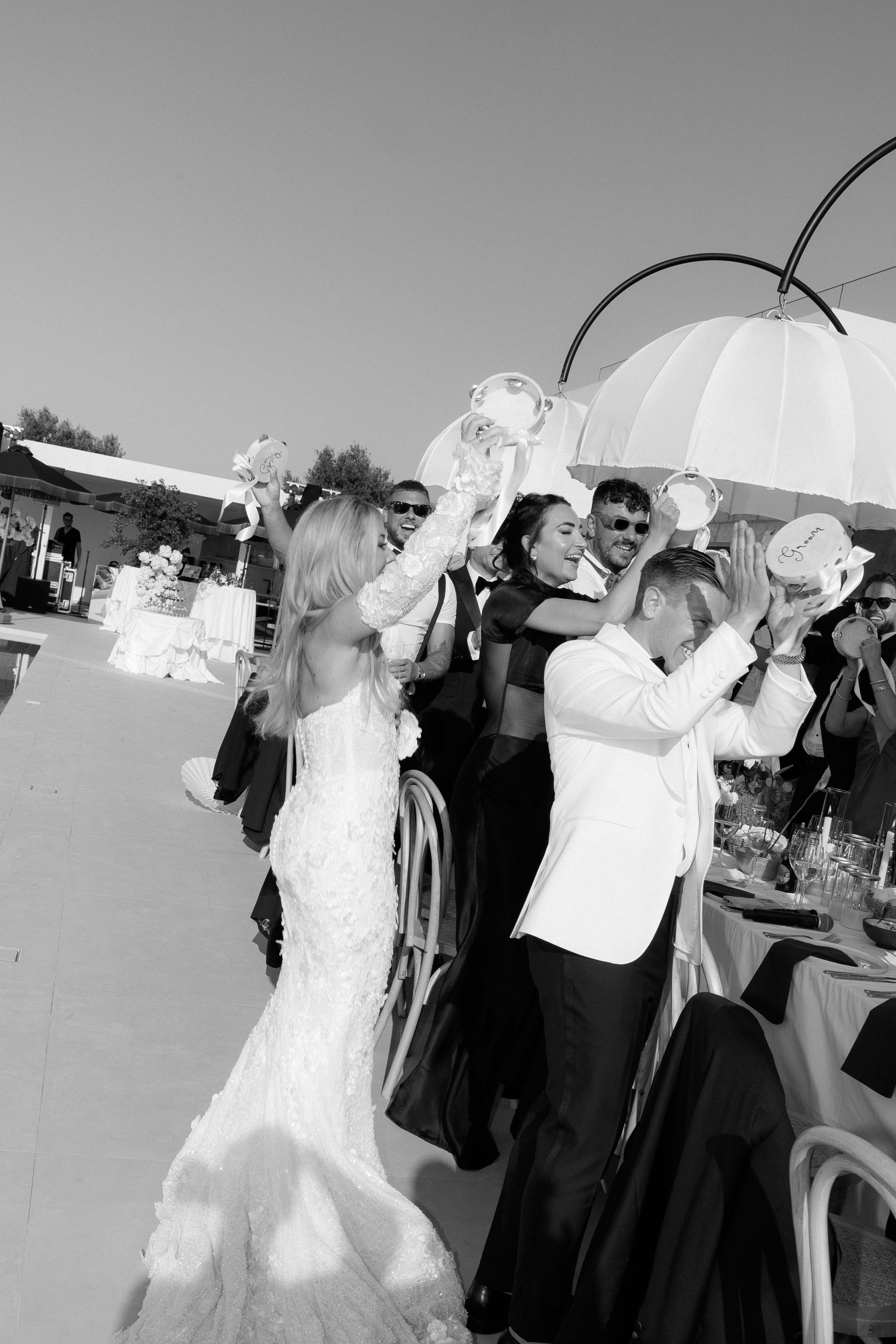 personalised wedding tambourines 
